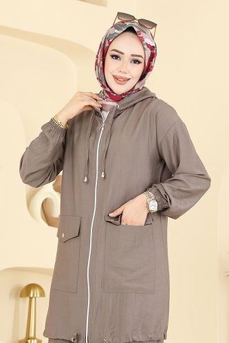 moda selvim طقم بيج غامق 3258HBS856 - Thumbnail