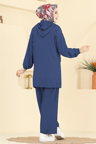 moda selvim Combined 3258HBS856 Indigo - Thumbnail