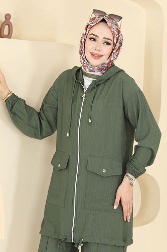 moda selvim Combined 3258HBS856 Khaki - Thumbnail