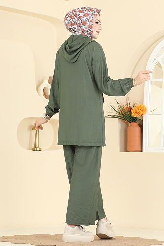 moda selvim Combined 3258HBS856 Khaki - Thumbnail