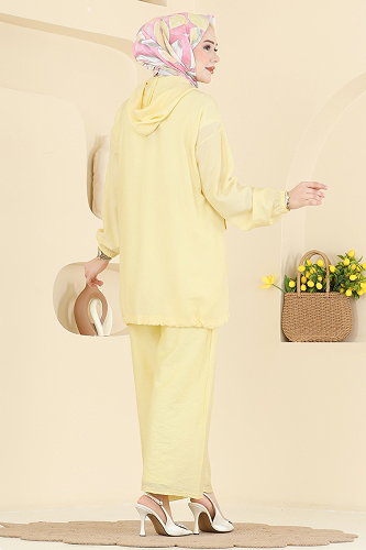 moda selvim طقم أصفر 3258HBS856 - Thumbnail