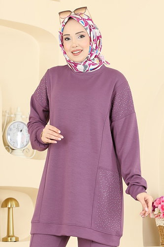 moda selvim Combined 3265HBS856 Dark Lilac - Thumbnail