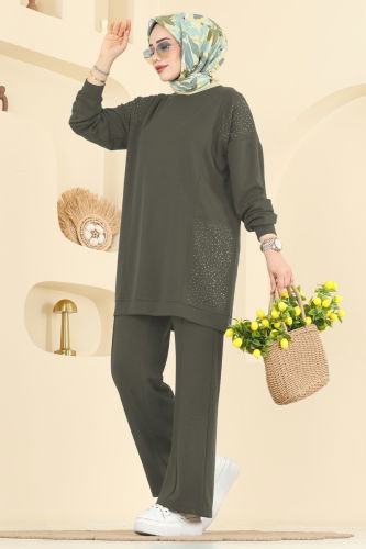 H.B.S. - طقم اخضر عفني 3265HBS856