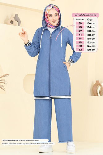 moda selvim Combined 326MSA980 Light Denim - Thumbnail