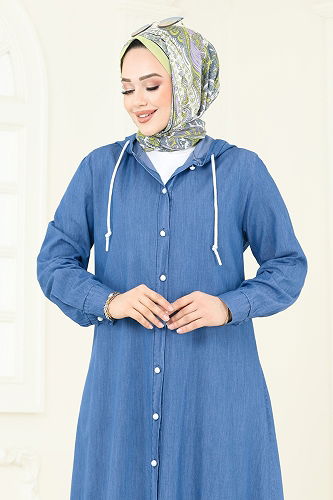 moda selvim طقم جينز فاتح 327MSA980 - Thumbnail