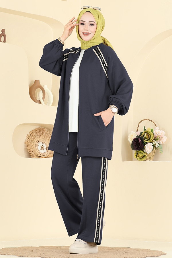 H.B.S. - طقم رمادي غامق 3287HBS856