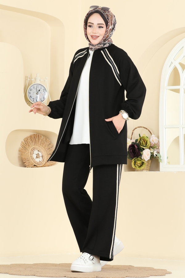 Modaselvim مهرجان الفرص طقم أسود 3287HBS856