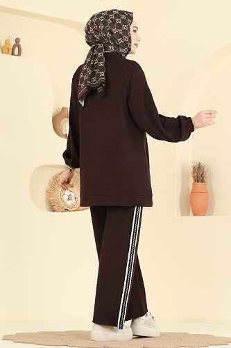 moda selvim طقم بني فاتح 3287HBS856 - Thumbnail
