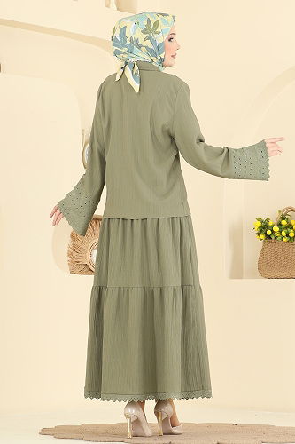 moda selvim Combined 328ASN888 Almond Green - Thumbnail