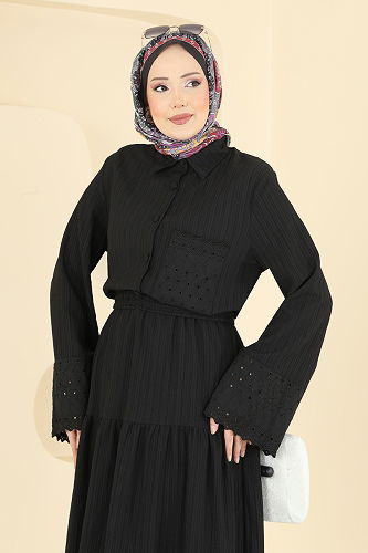 moda selvim Combined 328ASN888 Black - Thumbnail