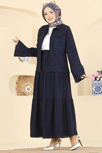 moda selvim Combined 328ASN888 Navy Blue - Thumbnail