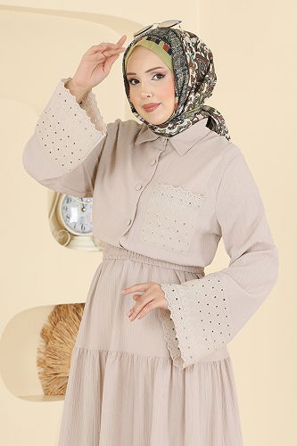 moda selvim Combined 328ASN888 Stone - Thumbnail