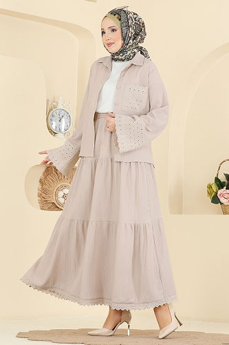 moda selvim Combined 328ASN888 Stone - Thumbnail