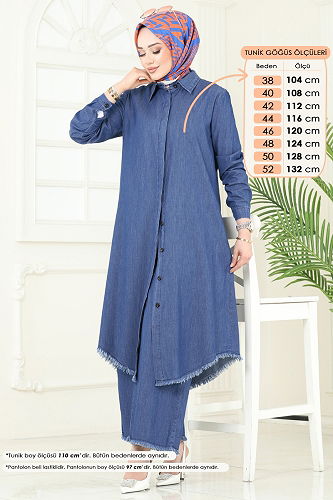 moda selvim طقم جينز 328MSA980 - Thumbnail