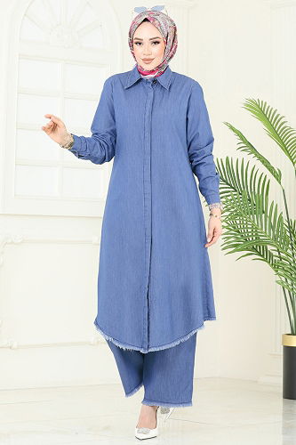 moda selvim Combined 328MSA980 Light Denim - Thumbnail