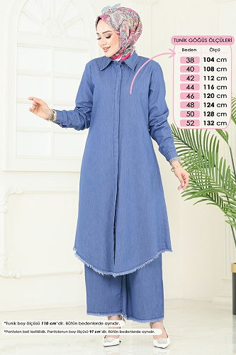 moda selvim Combined 328MSA980 Light Denim - Thumbnail