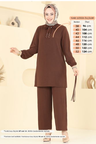 moda selvim Combined 329HBS856 Brown - Thumbnail