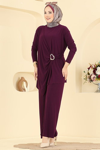 moda selvim Combined 330BO429 Damson - Thumbnail
