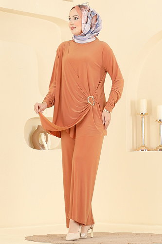 moda selvim طقم تفاحي 330BO429 - Thumbnail