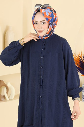 moda selvim طقم كحلي 3319HBS856 - Thumbnail