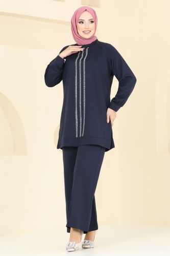 D.V.L. - Combined 331DVL817 Navy Blue