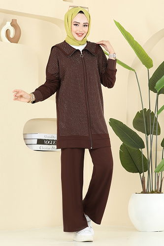 moda selvim Combined 3335UZ662 Brown - Thumbnail