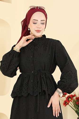 moda selvim Combined 3389HBS856 Black - Thumbnail