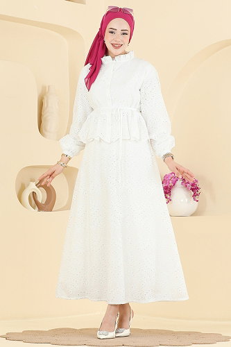 moda selvim Combined 3389HBS856 Ecru - Thumbnail