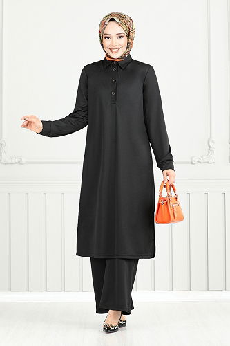 moda selvim Combined 338DVL897-M Black - Thumbnail