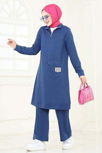 moda selvim Combined 339DVL817 Indigo - Thumbnail