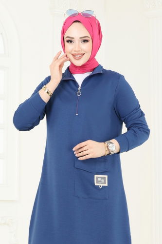 moda selvim طقم ازرق 339DVL817 - Thumbnail