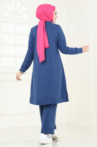 moda selvim طقم ازرق 339DVL817 - Thumbnail