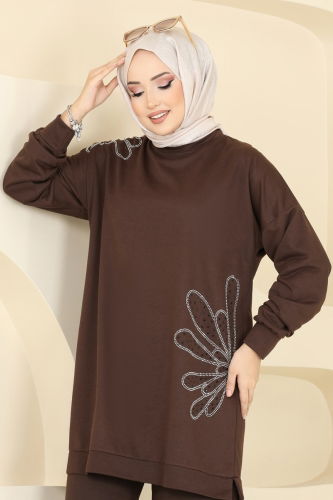 moda selvim Combined 340DVL817 Brown - Thumbnail