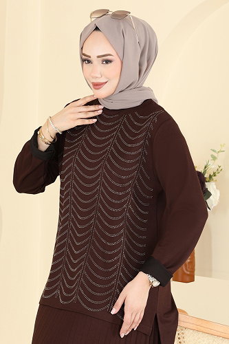moda selvim Combined 3417UZ662 Brown - Thumbnail