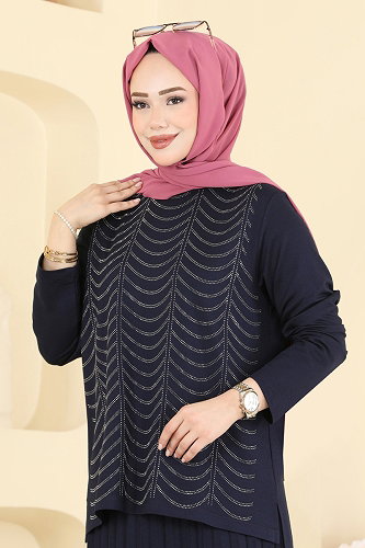 moda selvim Combined 3417UZ662 Navy Blue - Thumbnail