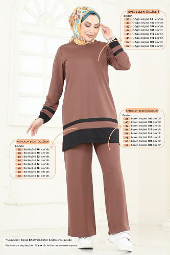 moda selvim Combined 341DVL817 Brown - Thumbnail
