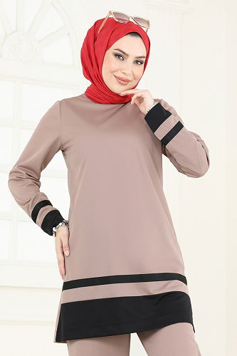 moda selvim طقم بيج 341DVL817 - Thumbnail