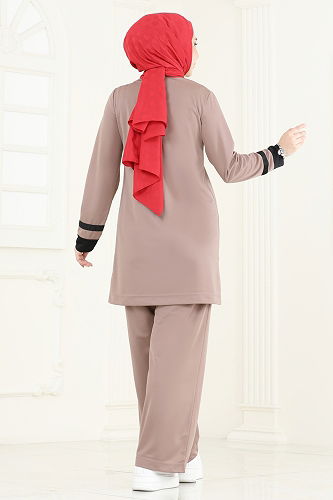 moda selvim طقم بيج 341DVL817 - Thumbnail