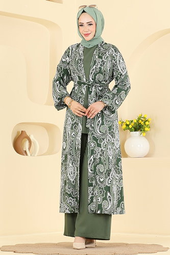 moda selvim Combined 3425BLU797 Khaki - Thumbnail