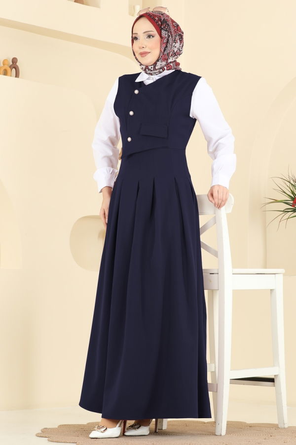 Modaselvim الاطقم طقم كحلي 342ASN888