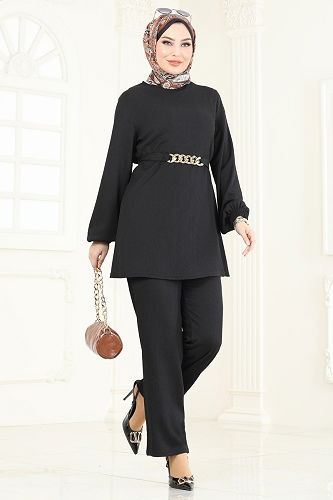 moda selvim Combined 344DVL817 Black - Thumbnail