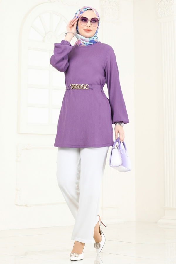 Modaselvim NET 20%+20% DISCOUNT IN THE CARD Combined 344DVL817 Lila&Ekru