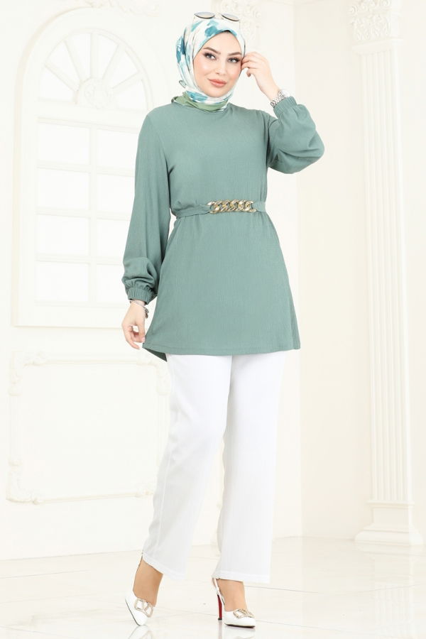 Modaselvim خصم صافٍ20%+20% في سلة التسوق طقم أخضر باهت وسكري 344DVL817