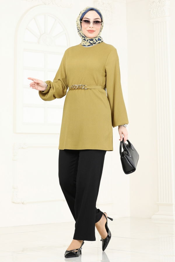 Modaselvim NET 20%+20% DISCOUNT IN THE CARD Combined 344DVL817 Oil Green & Black