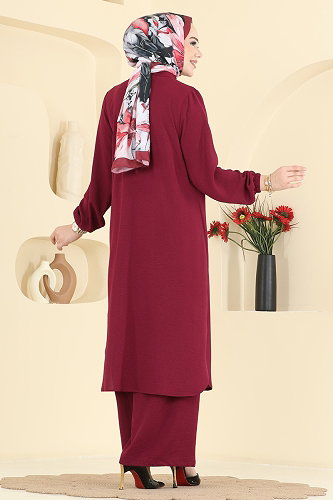 moda selvim Combined 3456TRT545 Burgundy - Thumbnail