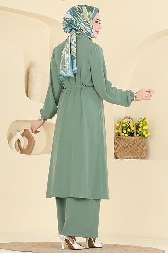 moda selvim Combined 3457TRT545 Almond Green - Thumbnail