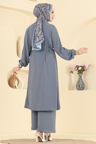 moda selvim Combined 3458TRT545 Gray - Thumbnail