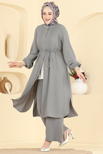 moda selvim Combined 3458TRT545 Light Gray - Thumbnail