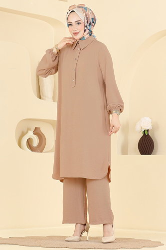 moda selvim طقم لاتيه 3459TRT545 - Thumbnail