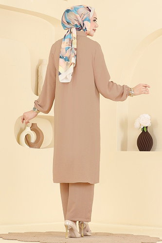 moda selvim طقم لاتيه 3459TRT545 - Thumbnail